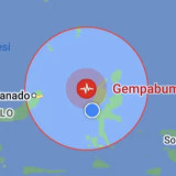 Halmahera Barat Diguncang Gempa 6,6 Magnitudo