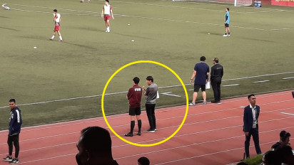 Shin Tae-yong Tertangkap Kamera Hampiri Wasit di Laga Lawan Filipina untuk Sampaikan Pesan Ini
