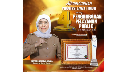 Jatim Borong Empat Penghargaan Pelayanan Publik dari KemenPAN RB, Gubernur Khofifah: Bukti Komitmen Pelayanan Publik Berkualitas