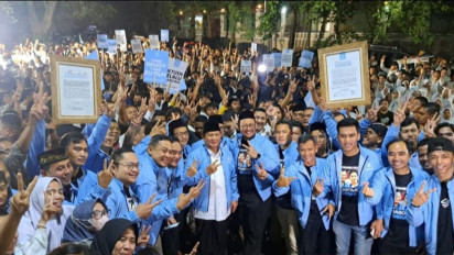 Relawan TKN Prabowo-Gibran Launching Program Bersama "Sabtu Biru Langit Ceria Se-Indonesia"
