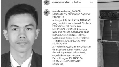 Polresta Denpasar Jelaskan Soal Viralnya Mahasiswa Asal Medan yang Diduga Dibunuh di Bali 