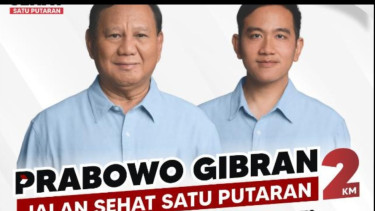 Jalan Sehat Satu Putaran Prabowo-Gibran di Makassar, Hadiahnya Capai 2 Milyar Rupiah