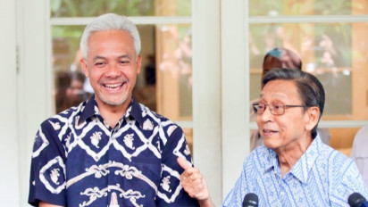 Ganjar Berkunjung ke Rumah Wapres ke-11 RI Boediono, Pertemuan Berlangsung Tertutup