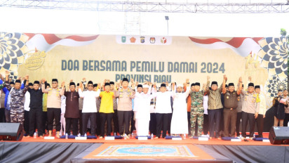 Gelar Doa Bersama, Kapolda Riau: Puncak dari Cooling System Wujudkan Pemilu Damai