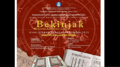 Balai Pelestarian Kebudayaan Wilayah V Jambi Gelar Pameran Arsip Kuno di Mentok