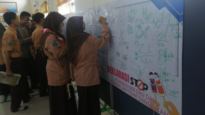 Sebanyak 650 Siswa MAN Kota Surabaya Deklerasi Stop Pernikahan Dini