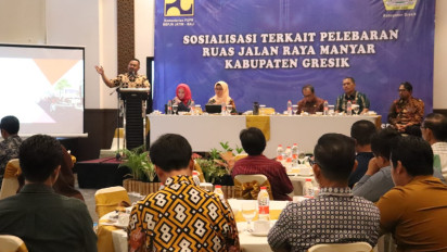 Jadi Proyek Strategis Nasional, Pelebaran Jalan Raya Pantura Manyar Gresik Masuk Tahap Dua