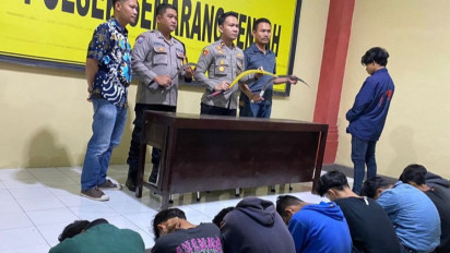 Aksi Tawuran Antargangster “Ruwet Vs Mumet” di Semarang Digagalkan Polisi, Belasan Orang Diamankan