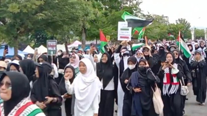 Dukung Kemerdekaan Palestina, Ribuan Warga di Palopo Turun ke Jalan