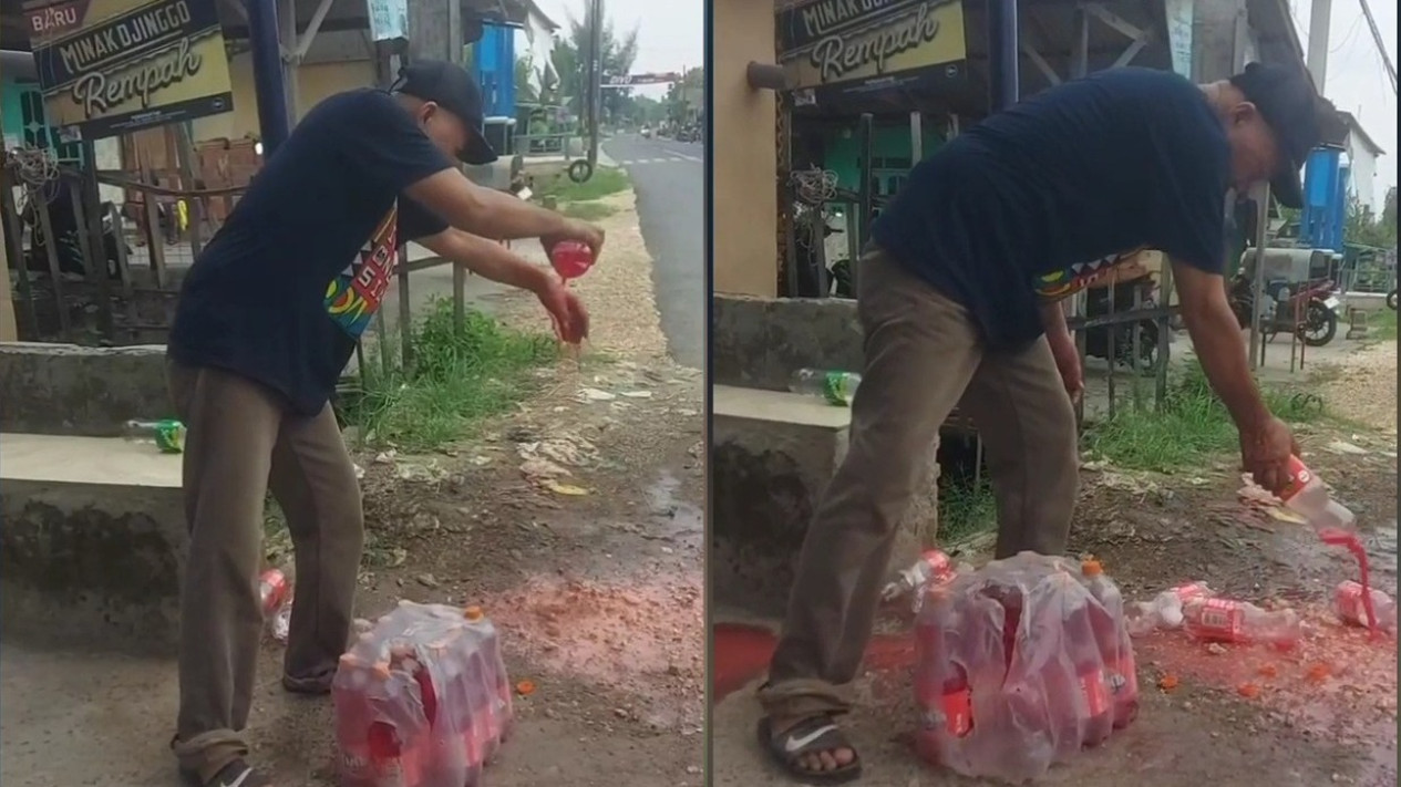 Viral Pedagang di Rembang Buang ke Jalan Produk Minuman yang Dianggap Pro Israel
            - galeri foto