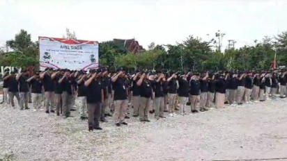 350 Pengawas Pemilu Boyolali Ikuti Apel Siaga Pengawasan Tahapan Kampanye Pemilu 2024