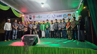 Deklarasi Pemilu Damai, Warga di Sidoarjo Gelar Doa Bersama dan Sholawatan 1 Miliar