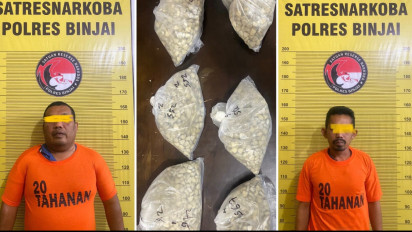 Sebanyak 3.890 Butir Pil Ekstasi Berhasil Diamankan Polres Binjai dari Dua Bandar Narkoba Antarprovinsi