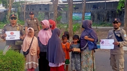 Gencar Razia Gepeng, Satpol PP Kota Probolinggo Bidik Tempat Mangkal di Persimpangan Traffict Light 