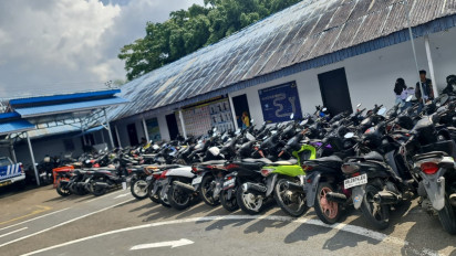 Polres Kotamobagu  Amankan Ratusan Kendaraan yang Melanggar Lalu Lintas