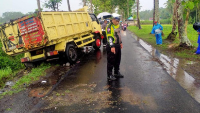 Nahas! Pulang Sekolah, Pelajar SMA Pakisaji Malang Tewas Terlindas Truk