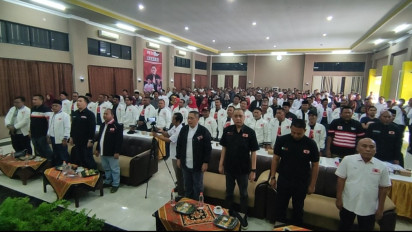 Anas Urbaningrum Bersama Ratusan Kader PKN Lakukan Konsolidasi Pemenangan di Blitar