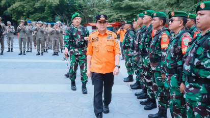 Pj Gubernur Sumsel Pimpin Apel Kesiapsiagaan Penanggulangan Bencana