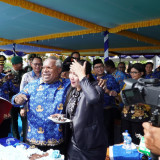 Peringatan HUT Korpri Ke-52 di Mimika, Bupati Omaleng Sampaikan Pesan Mendalam