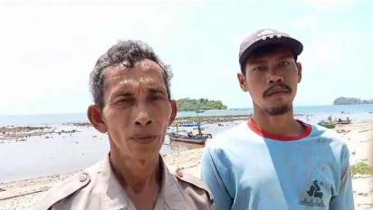 Gunung Anak Krakatau Erupsi, Nelayan di Pesisir Pantai Lampung Selatan Tetap Melaut