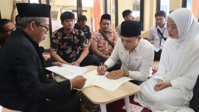 Tersandung Kasus Narkoba, Tahanan Gelar Pernikahan di Polres Probolinggo Kota