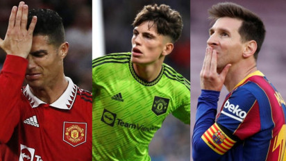 Tiru Selebrasi Siu Ala Sang Idola Cristiano Ronaldo, Kabarnya Lionel Messi Sampai Unfollow Alejandro Garnacho di Instagram Meskipun...