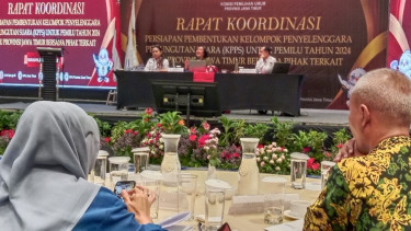 Dana Hibah Penyelenggaraan Pemilu 2024 KPU Provinsi Jawa Timur Belum Cair