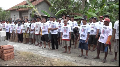 Relawan Pena Mas Ganjar Dirikan Rumah Gerabah Bagi Warga Purworejo