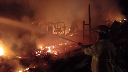 Sembilan Kios Pasar Tradisional Pandan di Grobogan Ludes Terbakar