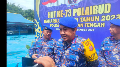 Diangkut Melalui Jalur Laut, Logistik Pemilu Dikawal Polairud Polda Kalteng