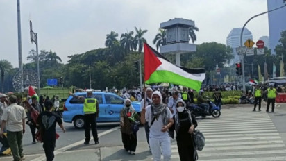Massa Munajat Kubro 212 Mulai Tinggalkan Monas, Jalan yang Ditutup Kini Kembali Dibuka