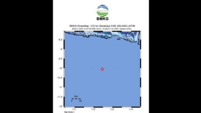 Gempa Magnitudo 5,2 di Samudera Hindia Terasa Hingga ke Malang, BMKG: Terjadi Subduksi Lempeng Indo-Australia