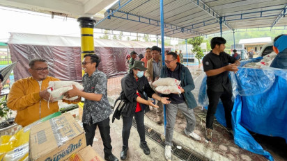 Bencana Humbahas Sebabkan 35 Bangunan Rusak Berat, TPL Salurkan Bantuan untuk Korban di Pengungsian