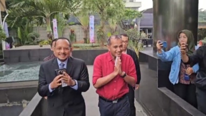 Wamenkumham Eddy Hiariej Penuhi Panggilan KPK sebagai Saksi Kasus Suap Gratifikasi