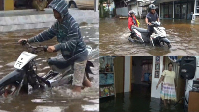 Usai Kebakaran Lahan di Kotim, Banjir Pun Tiba, Kota Sampit Kebanjiran Akibat Hujan Deras