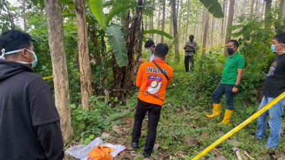 Pria Asal Kediri Ditemukan Membusuk di Kebun Jati Desa Ngebruk Sumberpucung Malang
