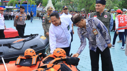 Musim Hujan Tiba, Polresta Banyuwangi Siapkan Personel Siaga Bencana