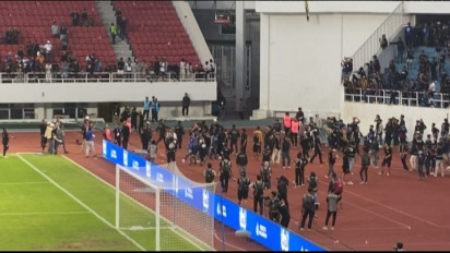 Kericuhan Suporter PSIS Semarang dan PSS Sleman, Belasan Orang Diperiksa Polisi