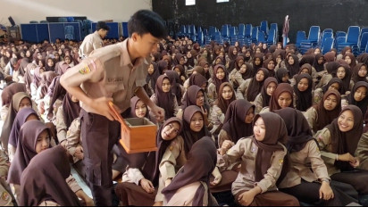 Israel Semakin Brutal Serang Palestina, Ratusan Siswa di Kota Banjar Galang Dana dan Doa Bersama.