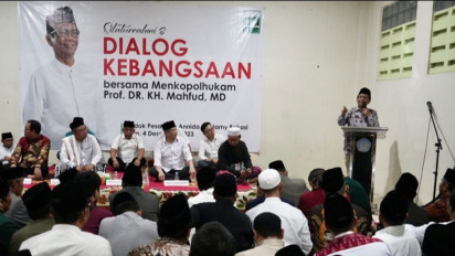 Mahfud Ingatkan Santri Pilih Pemimpin Berdasarkan Hati Nurani Sejalan Agama Islam dan Al-Qur'an