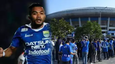 Kolase foto Zulham Zamrun - Suporter Persib Bandung