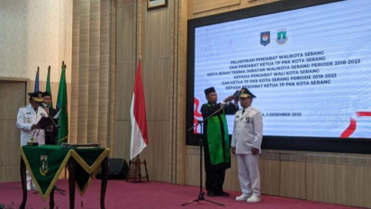 Yedi Rahmat Jabat Pj Wali Kota Serang