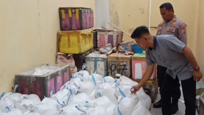 Polres Bolmong Gagalkan Penyelundupan 1.150 Liter Cap Tikus Siap Edar