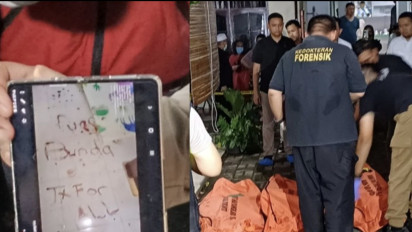 Ditulis dengan Darah, Ini Pesan Panca Darmansyah Ayah Pembunuh 4 Bocah di Jagakarsa ke Istrinya: Puas Bunda