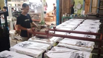 Masa Kampanye Pemilu 2024, Pengusaha Percetakan di Blora Banjir Pesanan Kaos Partai