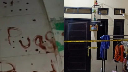 Ada Pesan Misterius di Lantai Rumah Kontrakan Jagakarsa, Tempat Penemuan 4 Mayat Anak, Diduga Ditulis Oleh Pelaku Dengan...