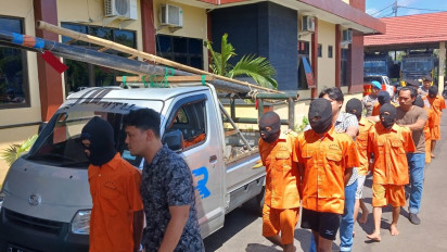 Komplotan Pencuri Spesialis Tiang Wifi di Kulon Progo Diringkus Polisi