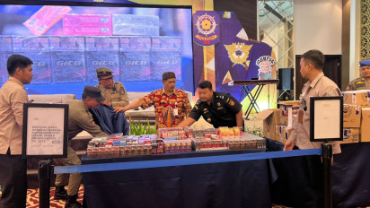 Rugikan Negara, Puluhan Ribu Batang Rokok llegal Disita dalam Operasi Bea Cukai