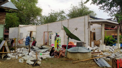 12 Rumah di Kecamatan Petimpeng Bone Porak Poranda Akibat Angin Puting Beliung