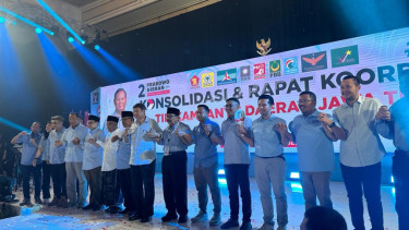 Dua Mantan Gubernur Jatim Hadiri Konsolidasi TKD Prabowo â Gibran di Surabaya, Bertekad Menangkan Satu Putaran